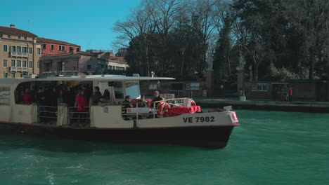 canal boat in venice