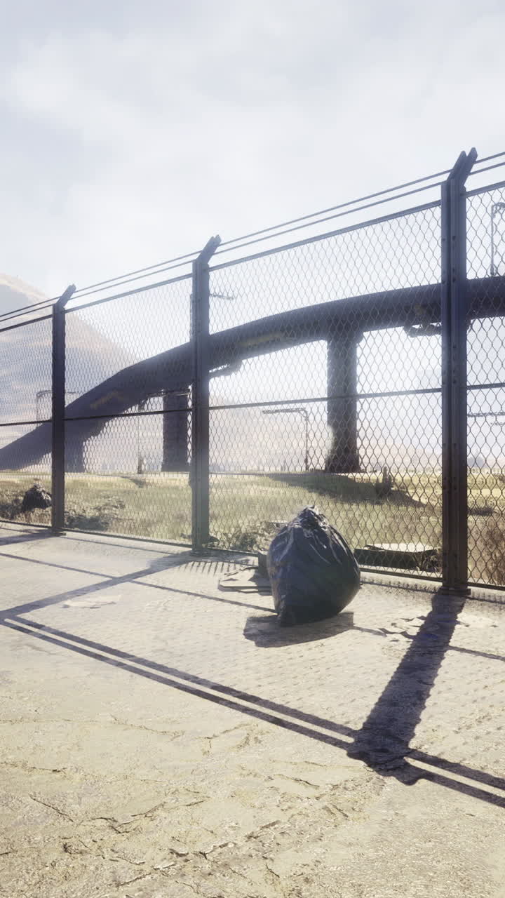 Expansive horizon reveals remnants of a forgotten industrial landscape