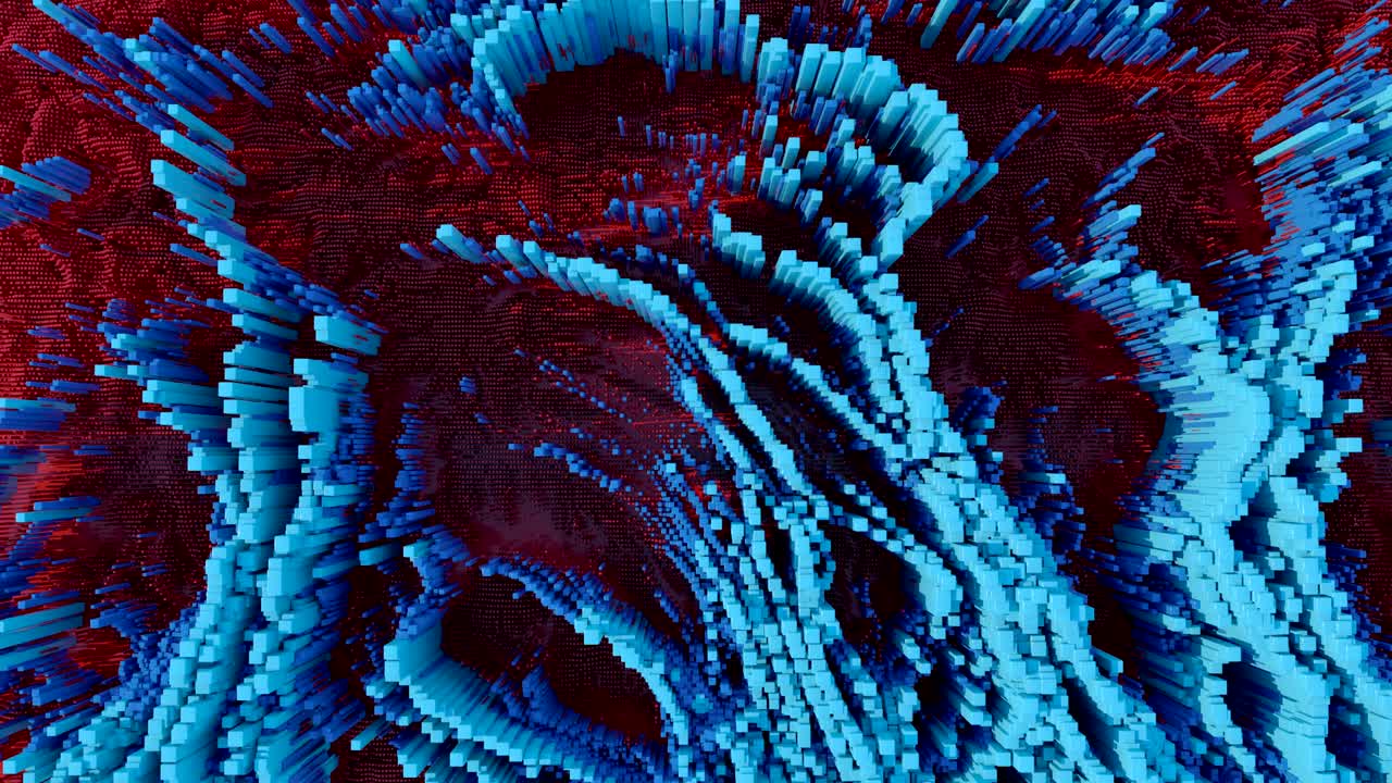 la forma de onda topográfica abstracta de 4k.