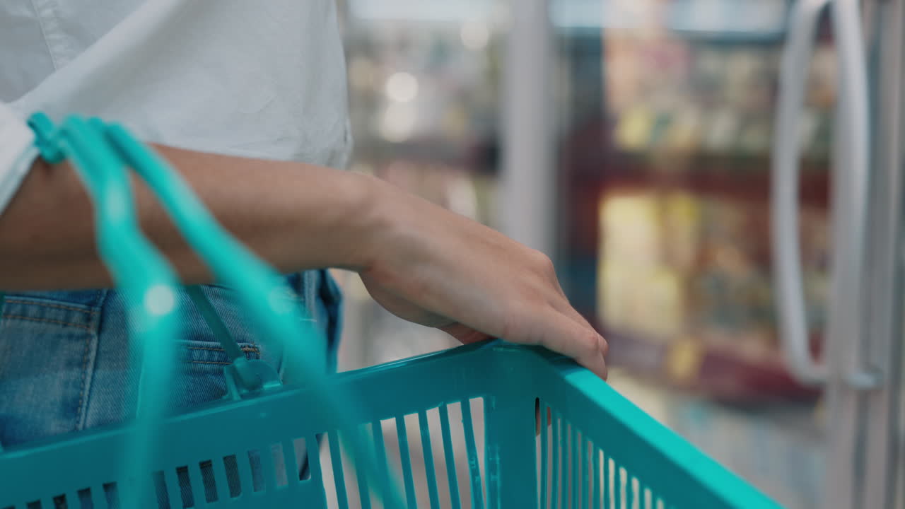Woman Shopping in Grocery Store