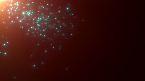 brillos verdes y estrellas en los oscuros campos estrellados de la galaxia