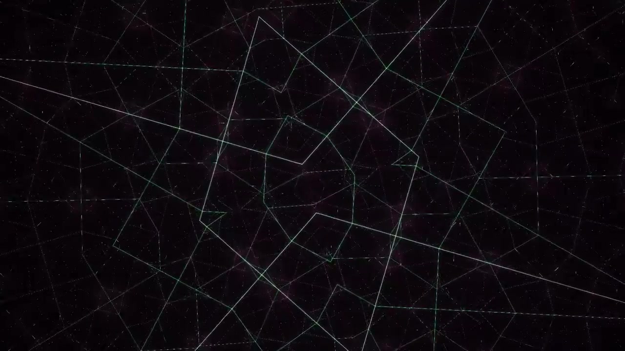 Dynamic Abstract Geometric Lines Forming a Digital Grid