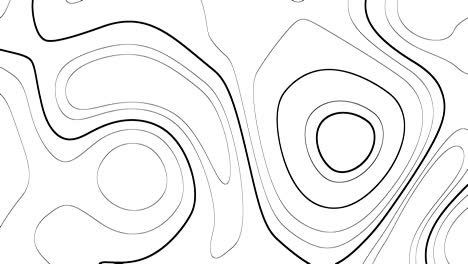 movimiento circular ondulado de líneas en un fondo blanco de 4k
