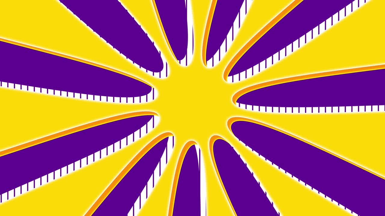 Motivo astratto e vivace a stella che ruota senza interruzioni
