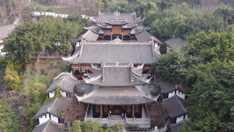 a temple built on a mountain