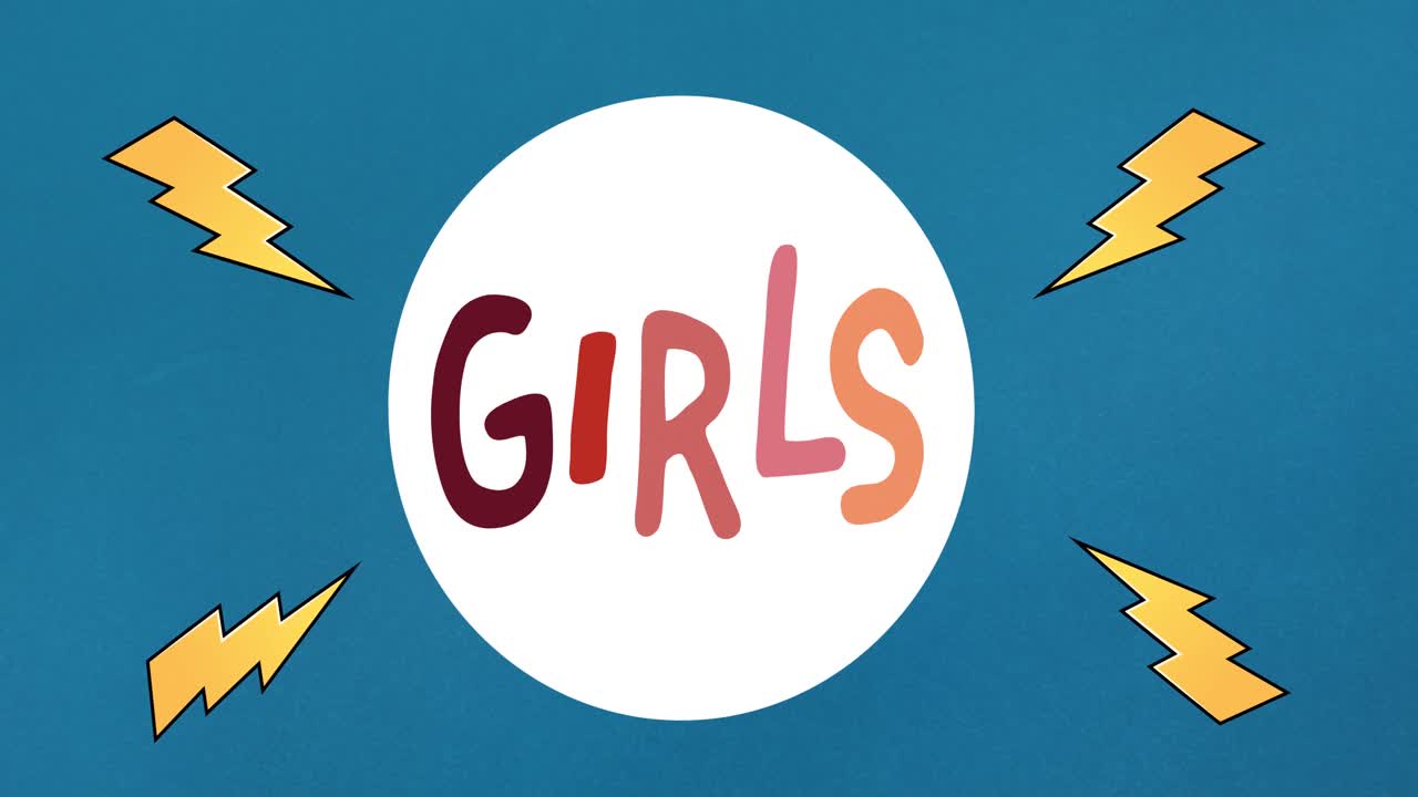 소녀들의 애니메이션 텍스트, 번개를 통해