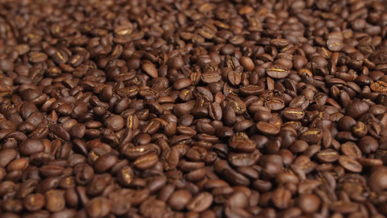 Coffee Beans Fresh Roast, Video In 4K, 50Fps
