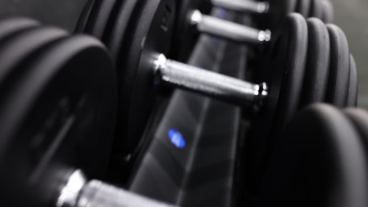 Close-up of Dumbbells