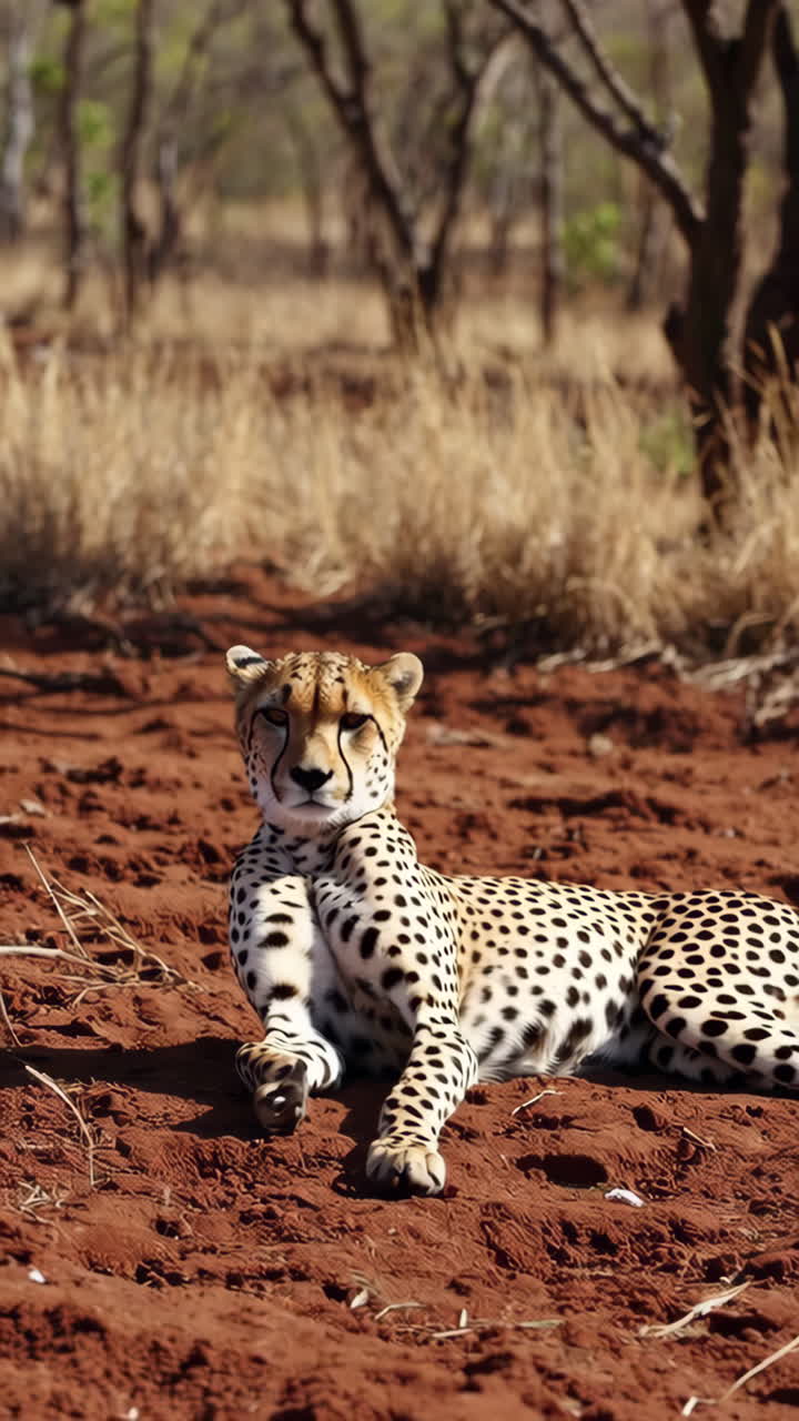 Cheetah Resting in the Savanna