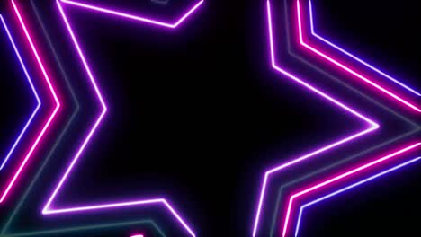 quadro de néon de luz abstrato em fundo preto. show de laser animação em loop. vídeo 4k