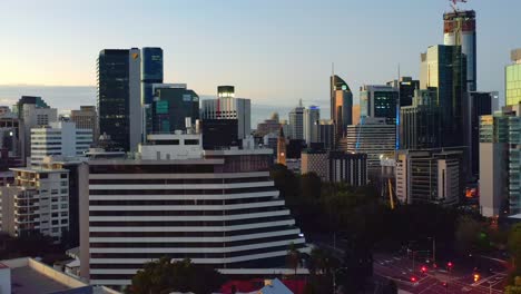 contemporary architecture and luxury hotels at brisbane cbd in queensland, australia