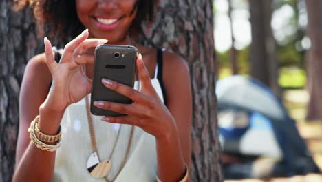 woman using mobile phone 4k