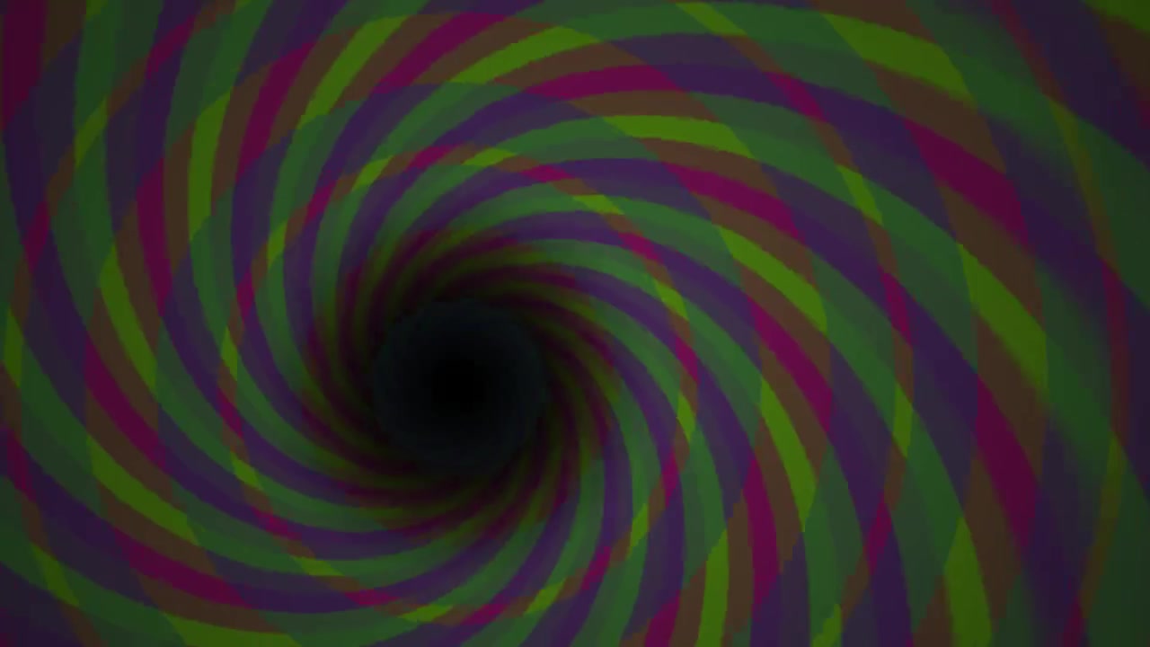 Abstract Psychedelic Swirling Tunnel Vortex Loop