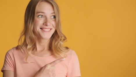 Caucasian-woman-getting-surprised-on-camera.