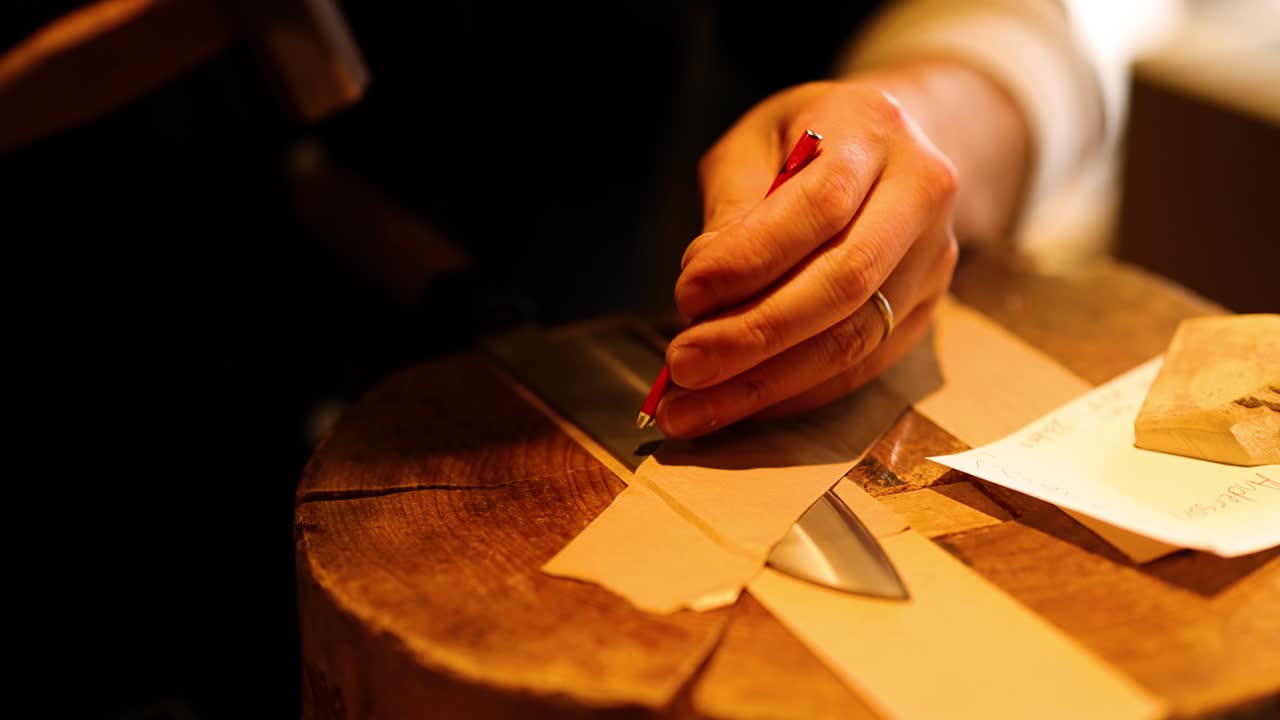 종이 비행기를 접는 순차적인 단계입니다.