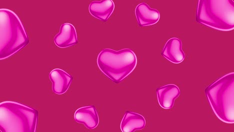 fondo con patrón de corazón rosado