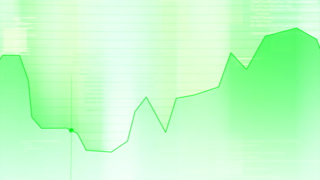 visualización de datos abstractos en verde