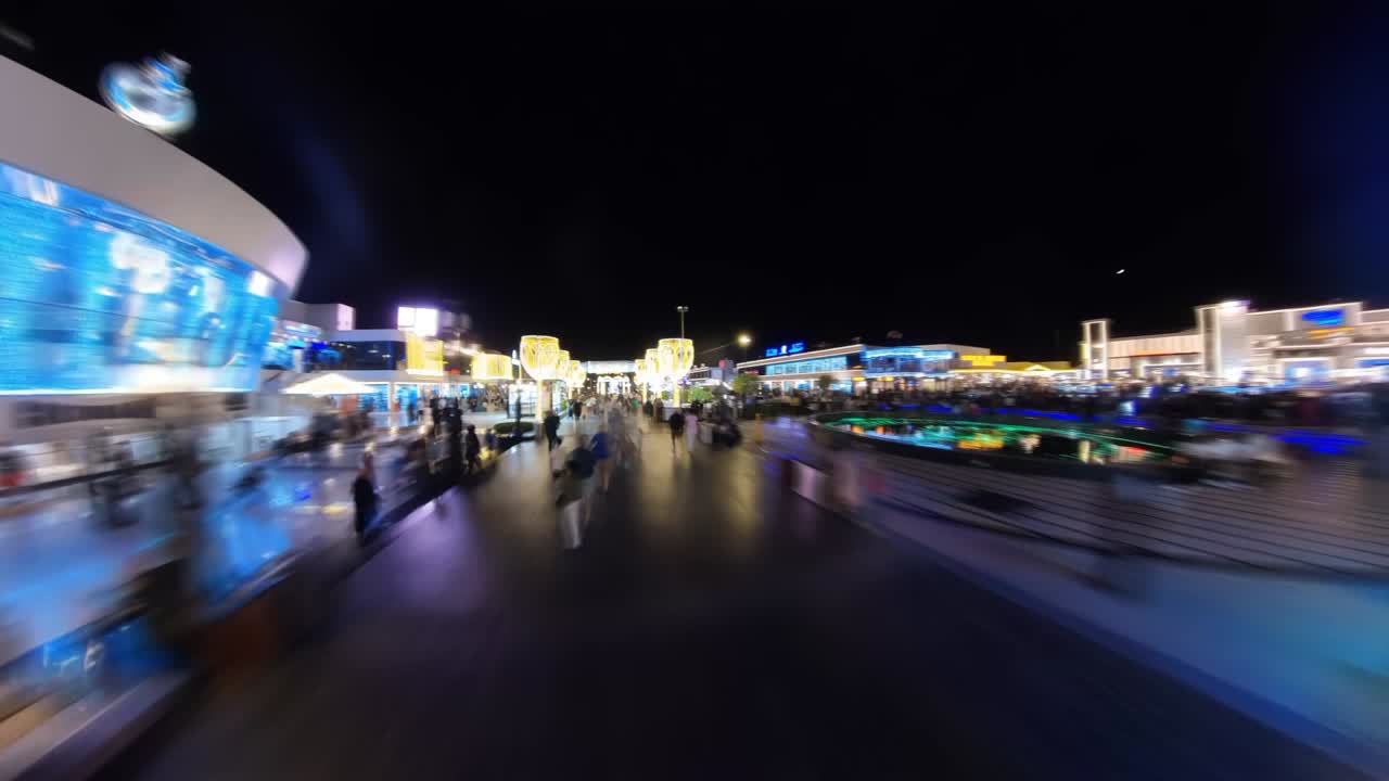 hyperlapse de 4k de la plaza soho en sharm el sheikh, egipto
