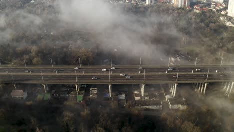 white fog over road, climate emergency