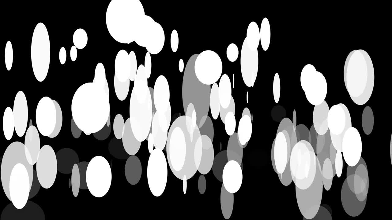 Black background with moving circles