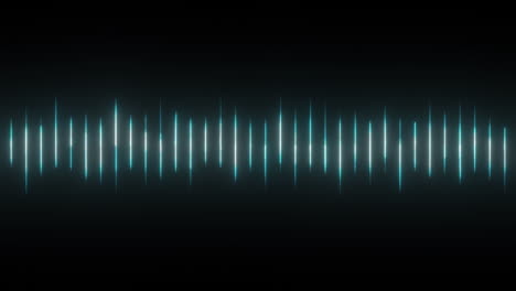 blue audio waveform glowing equalizer graphic rippling up and down rapidly in time with music, voice over, sound effects. use add or screen modes to remove black background.