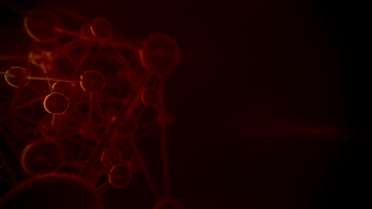Animation depicting a complex molecular structure.