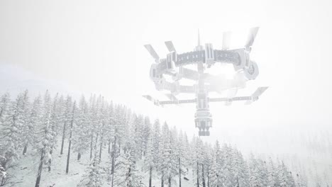 ovni alienígena en la tierra