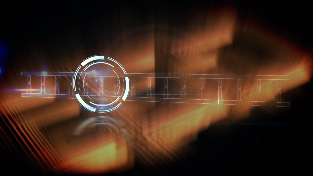 animación del alcance de la exploración y la hebra de adn