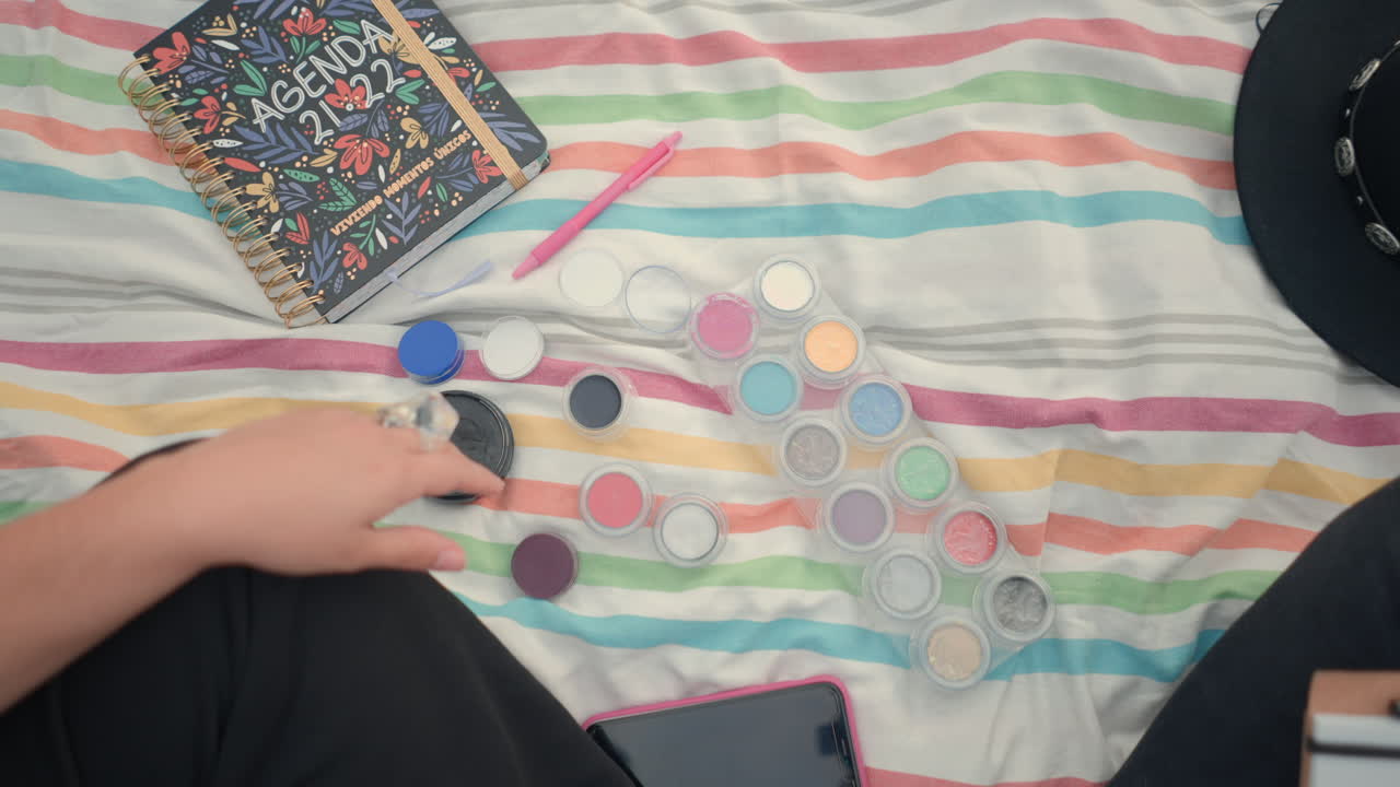 Friends Collaborating Outdoors