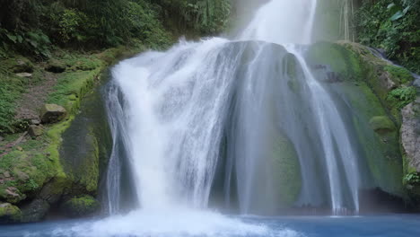 beautiful waterfall in nature