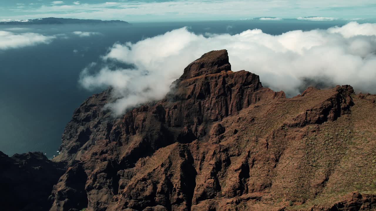 Vista aerea della Gola della Valle del Mirador de Masca nelle Isole Canarie.