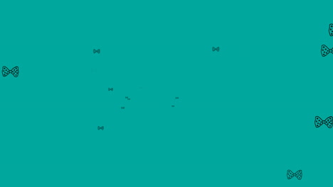 animación de pajaritas flotando sobre un fondo verde
