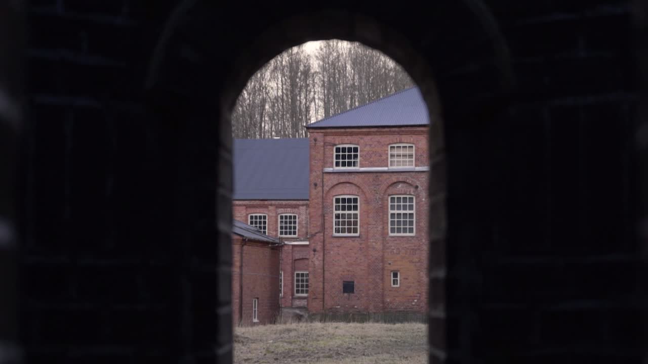 Old factory buildings in a small european village