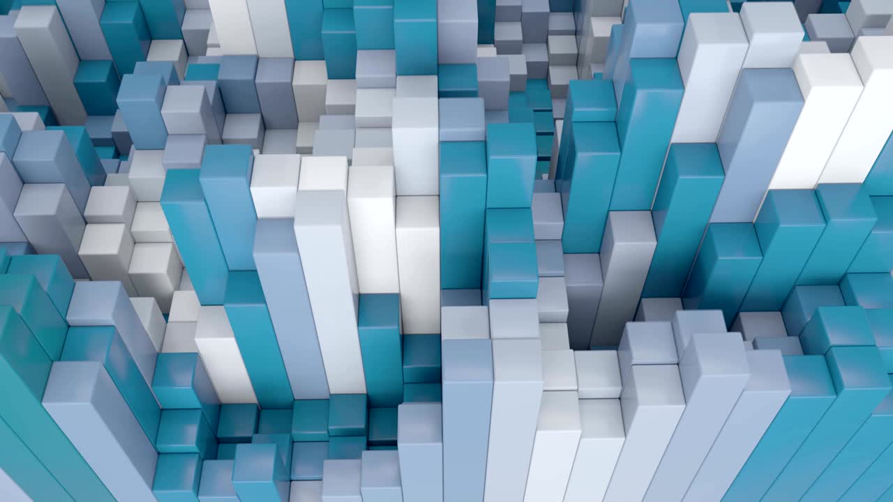 la superficie del cubo cambia de color en 4k.