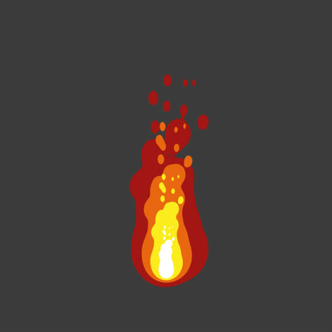 stylized fire animation