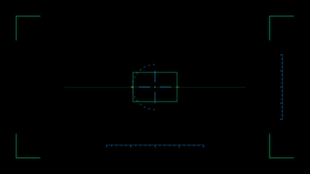 Digital Camera Viewfinder Interface Overlay with Focusing Reticle