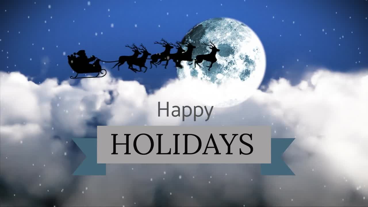 행복한 휴일 표지판 4k에 대항하여  ⁇ 매와 지구를 끌고 있는 사 ⁇