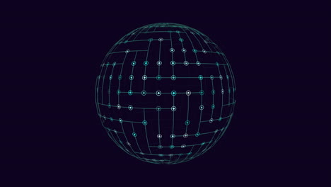 Miteinander-Verbundene-Linien-Und-Punkte-Bilden-Eine-Faszinierende-Kugel-Vor-Einem-Dunklen-Hintergrund
