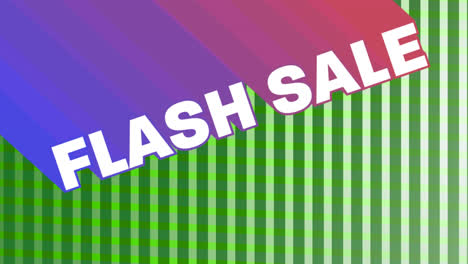 Flash-Sale-Grafik-Auf-Pulsierenden-Grünen-Streifen