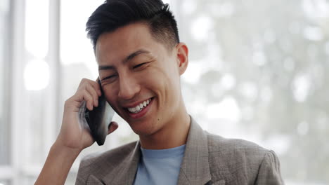 Llamada-Telefónica,-Comunicación-Y-Hombre-De-Negocios-Asiático