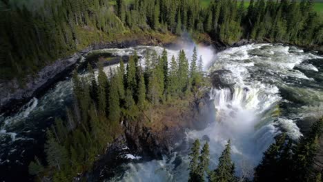 ristafallet waterfall in the western part of jamtland is listed as one of the most beautiful waterfalls in sweden.