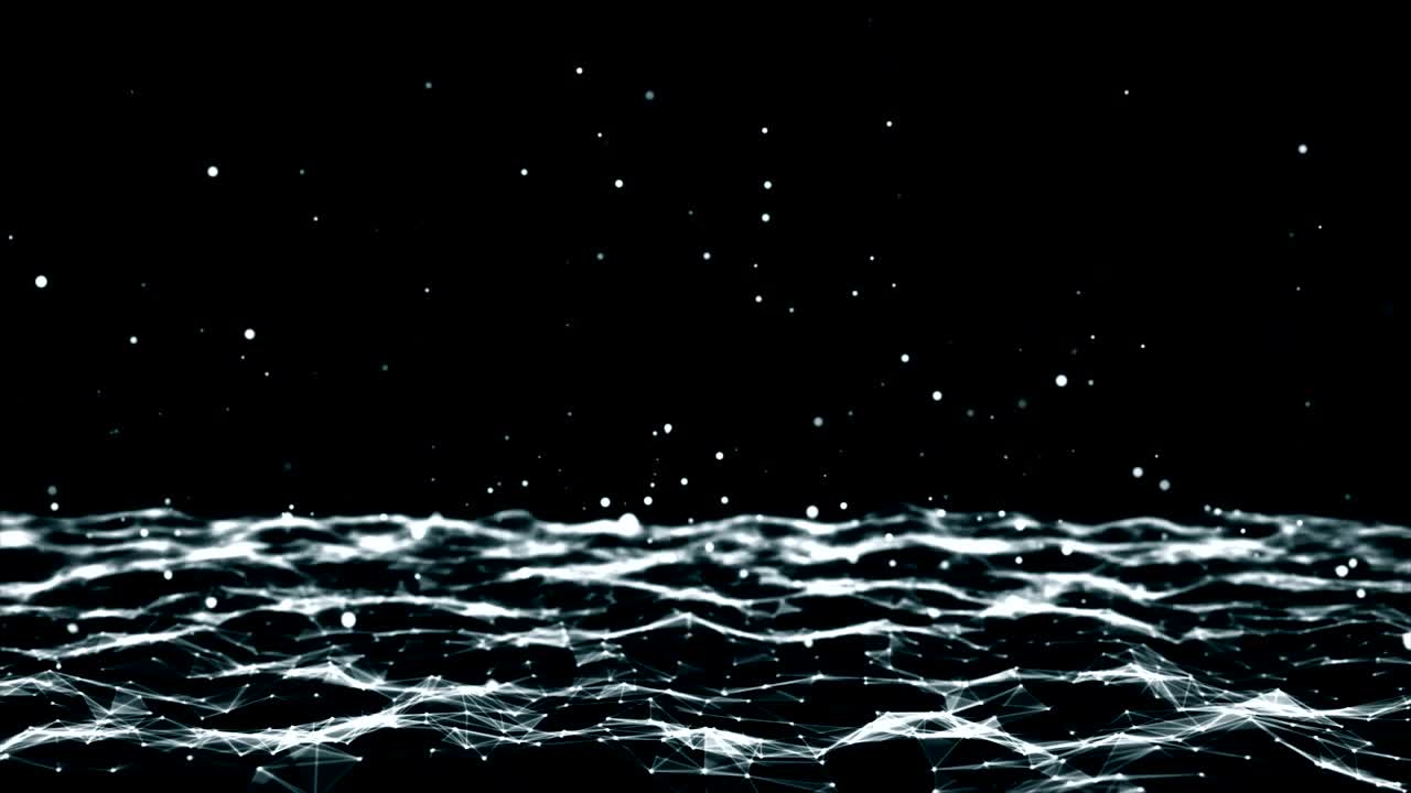 tecnología futurista en bucle abstracción molecular plexo de fondo conexiones de red red futurista brillante bucle sin costuras