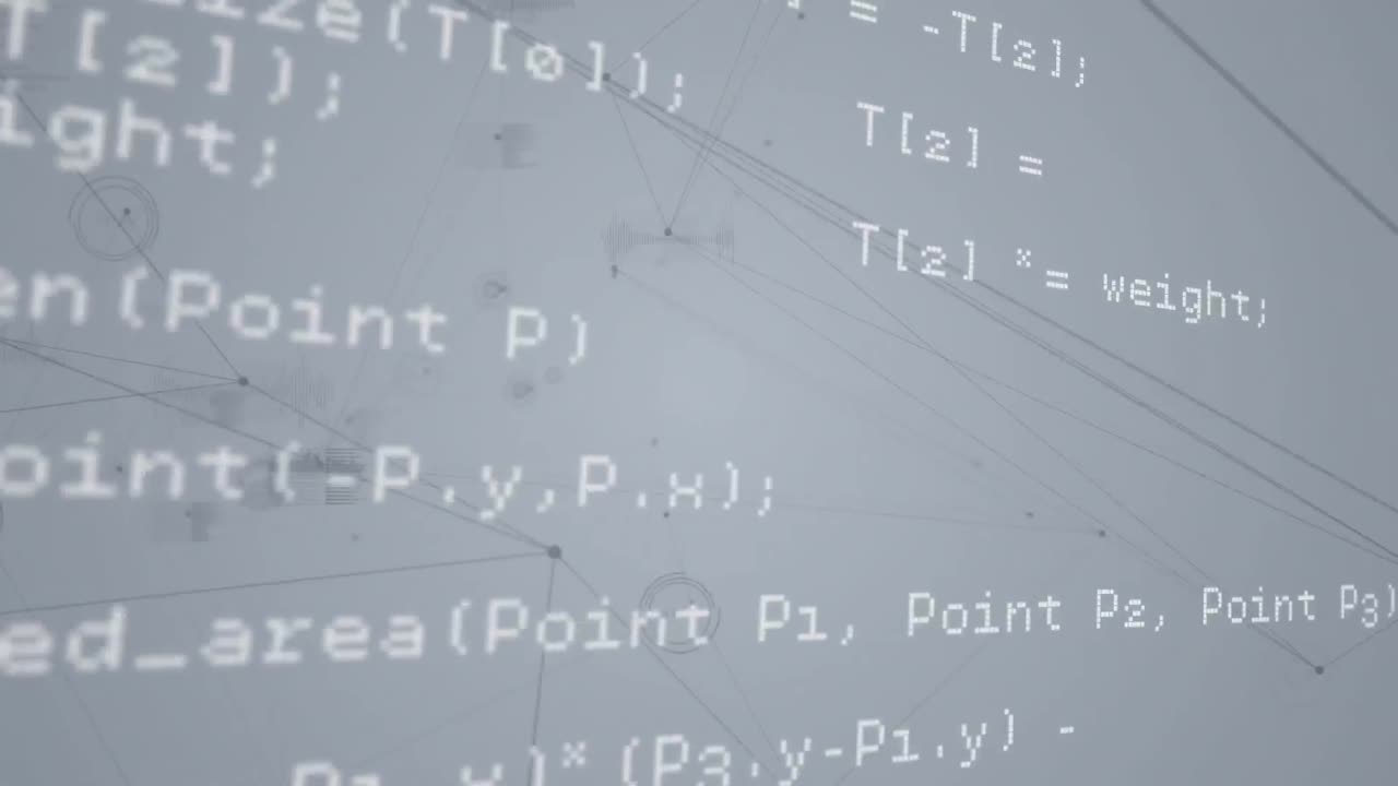 animación de la red de conexiones a través del procesamiento de datos