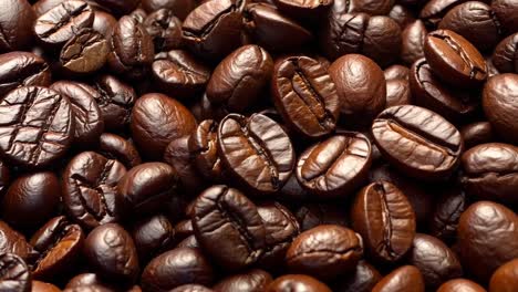 a pile of coffee beans sitting on top of each other