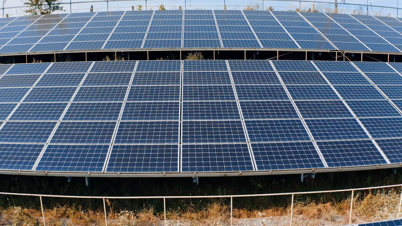 Green electricity solar energy panels. Alternative technology photovoltic electricity.