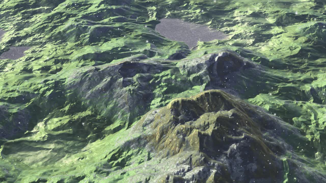 animación abstracta, fondo líquido, hermosa película de pintura digital, película de fondo abstracta, animación caleidoscopio video de stock