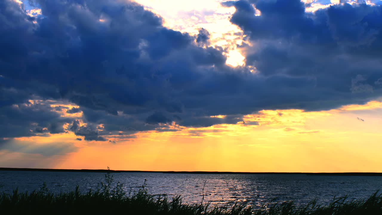 Clouds in the sky. Time lapse