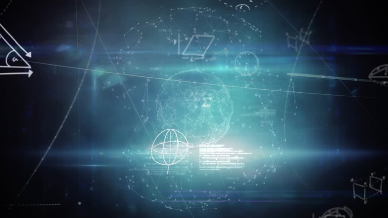 Animation of diverse data processing over chemical structures and network of connections