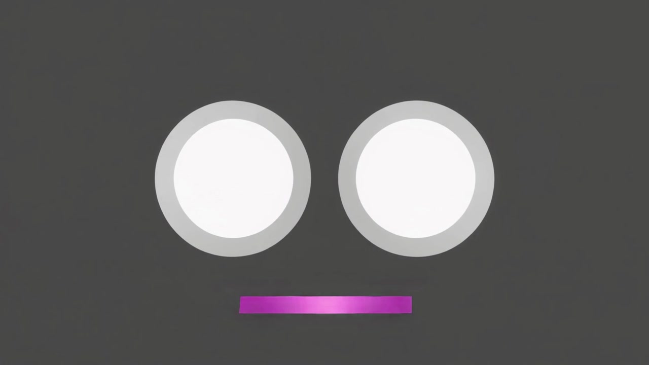 Abstract Animation of Expanding Circles and a Purple Bar