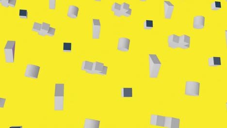 3D-forms-moving-in-yellow-background